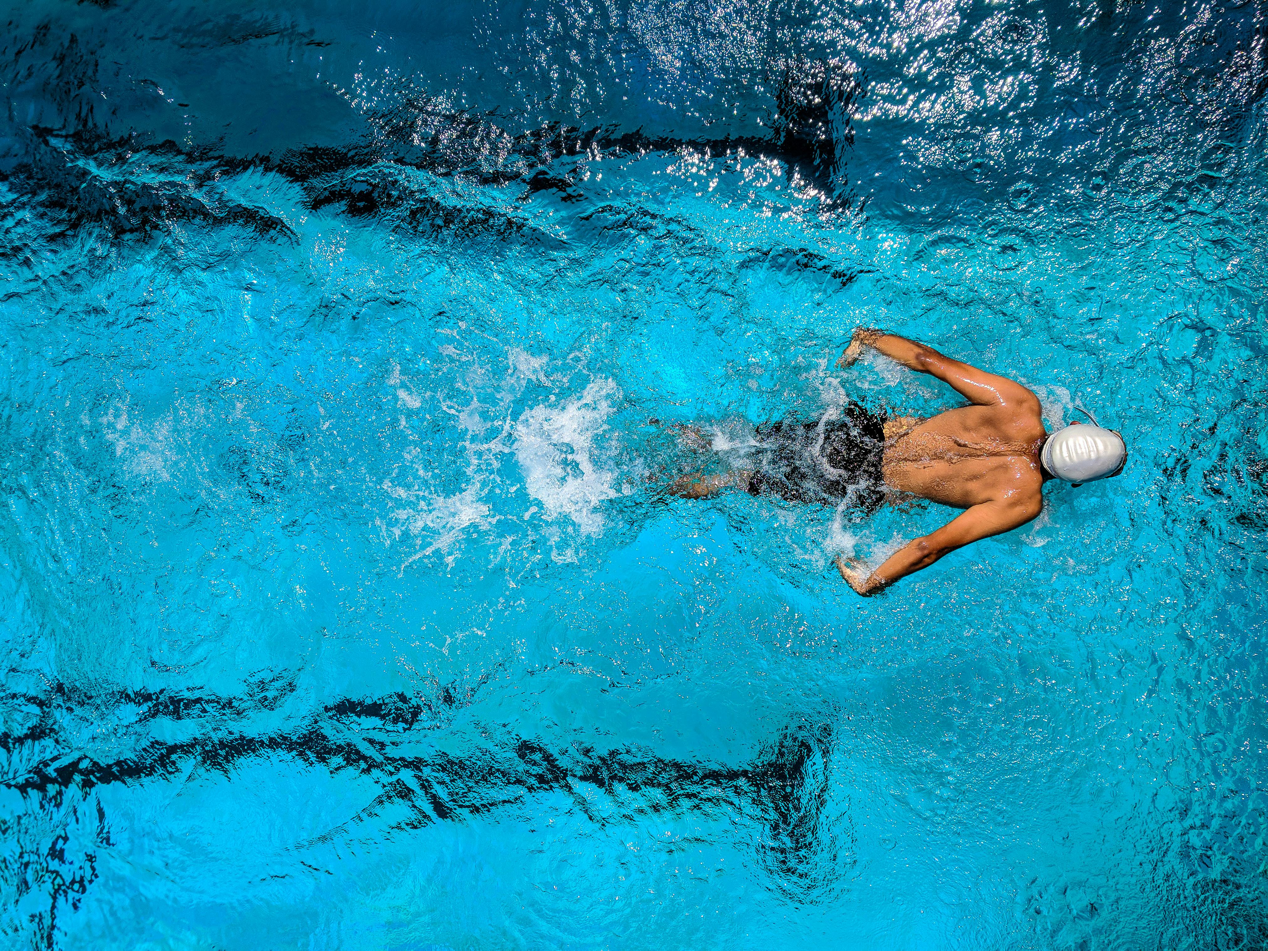 Children participating in swim lessons